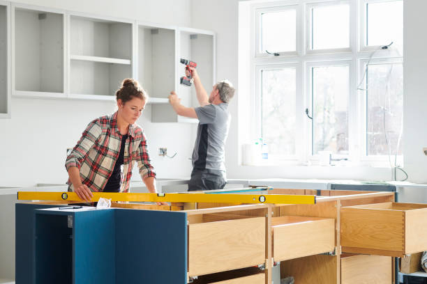 Construction team working on a residential project.